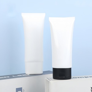 Facial Cleanser Tube 100ml PE Material <b>Flip</b> <b>Top</b> Cap Refill <b>Bottle</b> For BB Cream Packaging - Product Image 1