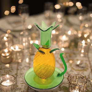 Tùy chỉnh hiện đại chủ sở hữu nến thủy tinh dứa hình dạng người giữ ngọn nến đám cưới chủ sở hữu nến cho Bảng trang trí - Product Image 4