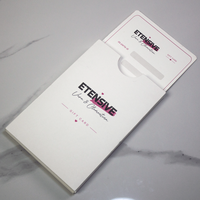 Porte-cartes cadeau A6 personnalisé de qualité supérieure avec fente en U, enveloppe en papier coton mat pour les bons de réduction des salons de beauté et des boutiques