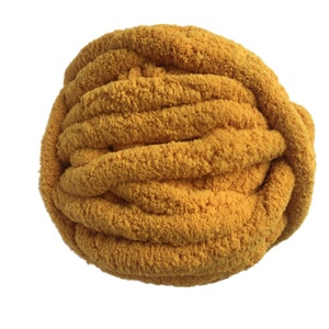 Factory Wholesale Thick <b>Polyester</b> Chenille Chunky <b>Yarn</b> for Arm Knitting Chenille Blanket - Product Image 4