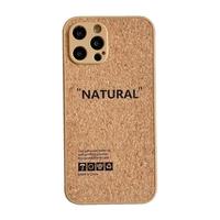 Mode antichoc de cas de téléphone en bois pour IPhone