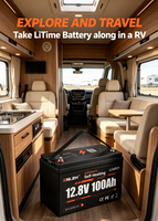 Batterie LiFePO4 auto-chauffante Enlzh 12,8 V 100 Ah, pack de batteries lithium rechargeables 25,6 V, prise en charge OEM ODM
