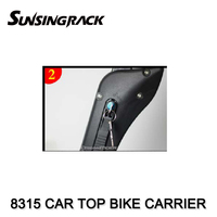 Porte-vélos de toit de voiture Sunsing Rack, nouveau design, 1 vélo, argent, durable, universel, en aluminium, accessoire 4x4, porte-bagages de voyage