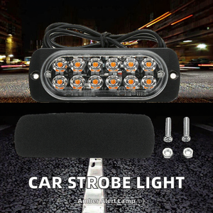 Feu de détresse clignotant pour voiture, camion, SUV, remorque, lumière d'avertissement de panne, ambre, 12V, LED, balise d'urgence - Product Image 2