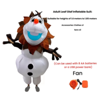 Costume gonflable Olaf le bonhomme de neige de Noël, mascotte pour événements, spectacles, location commerciale