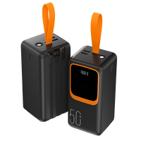 Vente en gros de banque d'alimentation personnalisée 22.5W 50000 Mah Powerbank pour téléphone portable chargeur rapide capacité 50000 mah batterie externe portable