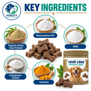 120 Count Dog <b>Hip</b> and Joint Chews with Glucosamine MSM Salmon Flavor <b>for</b> Mobility Cartilage and Joint Health <b>Support</b> - Product Image 3