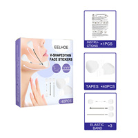 Patchs invisibles pour le visage, le cou et le double menton, effet lifting en V, bandes de recharge pour maquillage, 100 pièces
