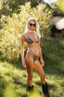 Maillot de bain deux pièces personnalisé sexy pour femmes, bikini à fines bretelles, ensemble de bikini micro-thong