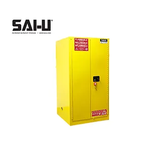 SAI-U FM认证的55gal工业安全柜安全存储易燃柜，带手动关闭门