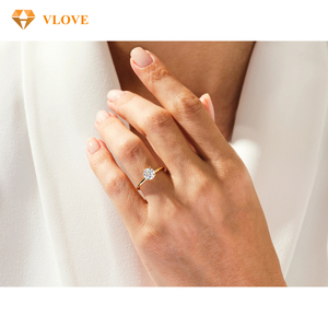 <span class=keywords><strong>Bague</strong></span> en diamant de laboratoire taille 7, <span class=keywords><strong>bague</strong></span> de fiançailles en <span class=keywords><strong>or</strong></span> jaune 1 carat, <span class=keywords><strong>or</strong></span> véritable 14 carats, coupe ronde, alliance de mariage certifiée GIA pour femme - Product Image 5