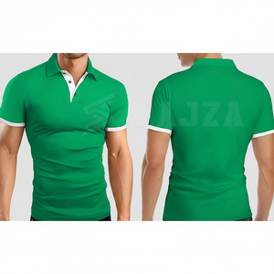 Polos de manga corta para hombre Casual Slim Fit Basic Designed Cotton Shirt Tops - Product Image 1