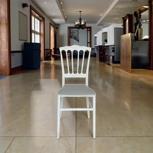 Offres Spéciales <span class=keywords><strong>Vente</strong></span> en gros <span class=keywords><strong>Prix</strong></span> le plus bas Mrdern Chaise de mariage en plein air Chaise Napoléon en plastique pp blanc - Product Image 4