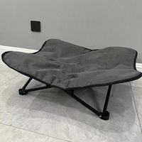 Lit de camping surélevé pliable en tissu Oxford imperméable pour animaux de compagnie, en alliage d'aluminium, portable, pour chats et chiens, pour la plage et les voyages