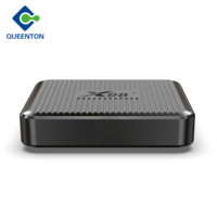 Boîtier TV Internet X98Q Android en plastique noir, prise en charge de plusieurs langues, boîtier STB DC 5V/2A