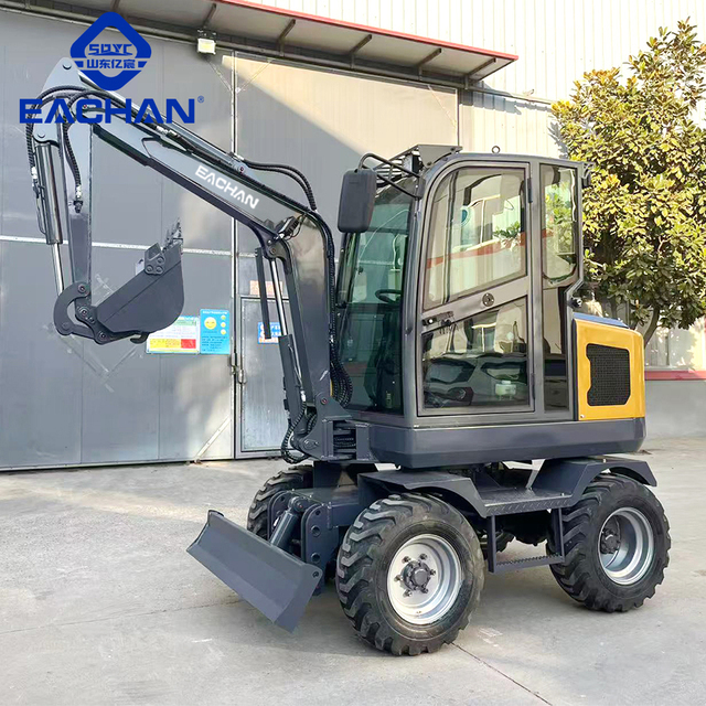 Popular Heavy Duty 3 Ton Wheel Excavator Earth-Moving Equipment Excavator Hydraulic Lifting All Terrain Diesel Engine Excavator