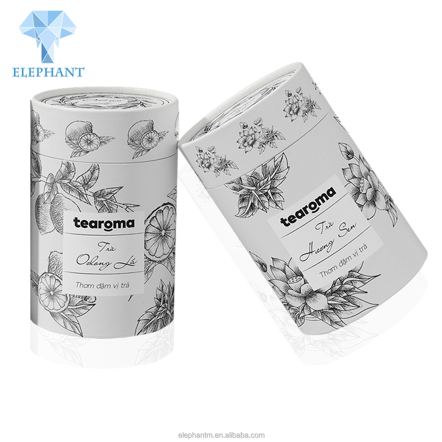 Custom Logo Kinder Round Hat Gift Box Packaging Tea Coffte Round Box