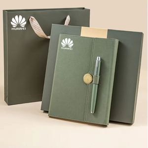 Novelties Business Logo Stationery Customized Luxury Pu Leather <b>Notebook</b> Pen and Refill Gift <b>Set</b> Office and School - Product Image 4