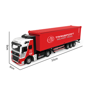Modellino di <span class=keywords><strong>Camion</strong></span> Semirimorchio Container in Lega Pressofusa 1/36 con Funzione Pull-Back, Giocattolo per Bambini - Product Image 5