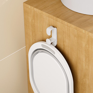Yimijia Adhesive Hook Wall Mounted Basin Hook White ABS Extendable For Bathroom Kitchen Toilet - Product Image 2
