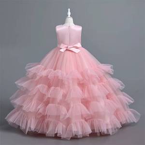 Robes de princesse roses élégantes pour filles, pour mariage, fête, spectacle de piano, soirée, cérémonie - Product Image 2