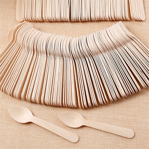 Mini cuillère à crème glacée <span class=keywords><strong>en</strong></span> <span class=keywords><strong>bois</strong></span> cuillère de dégustation à bout rond jetable couverts de yaourt naturel biodégradable produits <span class=keywords><strong>en</strong></span> <span class=keywords><strong>bois</strong></span> compostables - Product Image 6