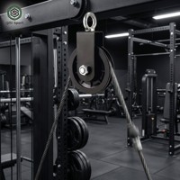 Rutschfester ABS-Fitness-Kabelzug mit 200 kg Tragkraft, geräuscharmem Doppelrillenlager für Kabelzugmaschinen, Heim- und Gewerbe-Fitnessgeräte, OEM