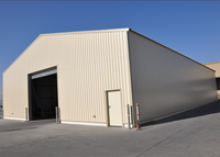 Structure de hangar en acier préfabriqué, bâtiments d'entrepôt en acier préfabriqués à grande portée