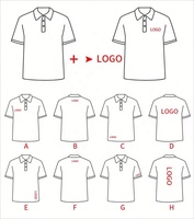 T-shirt personnalisé à manches courtes en pur coton, col rond, revers, chemise publicitaire personnalisée, vêtements de travail, logo imprimé
