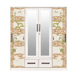 <span class=keywords><strong>Armoire</strong></span> coulissante 4 portes métal bon marché Almirah <span class=keywords><strong>armoire</strong></span> en acier <span class=keywords><strong>armoire</strong></span> casier en acier - Product Image 3