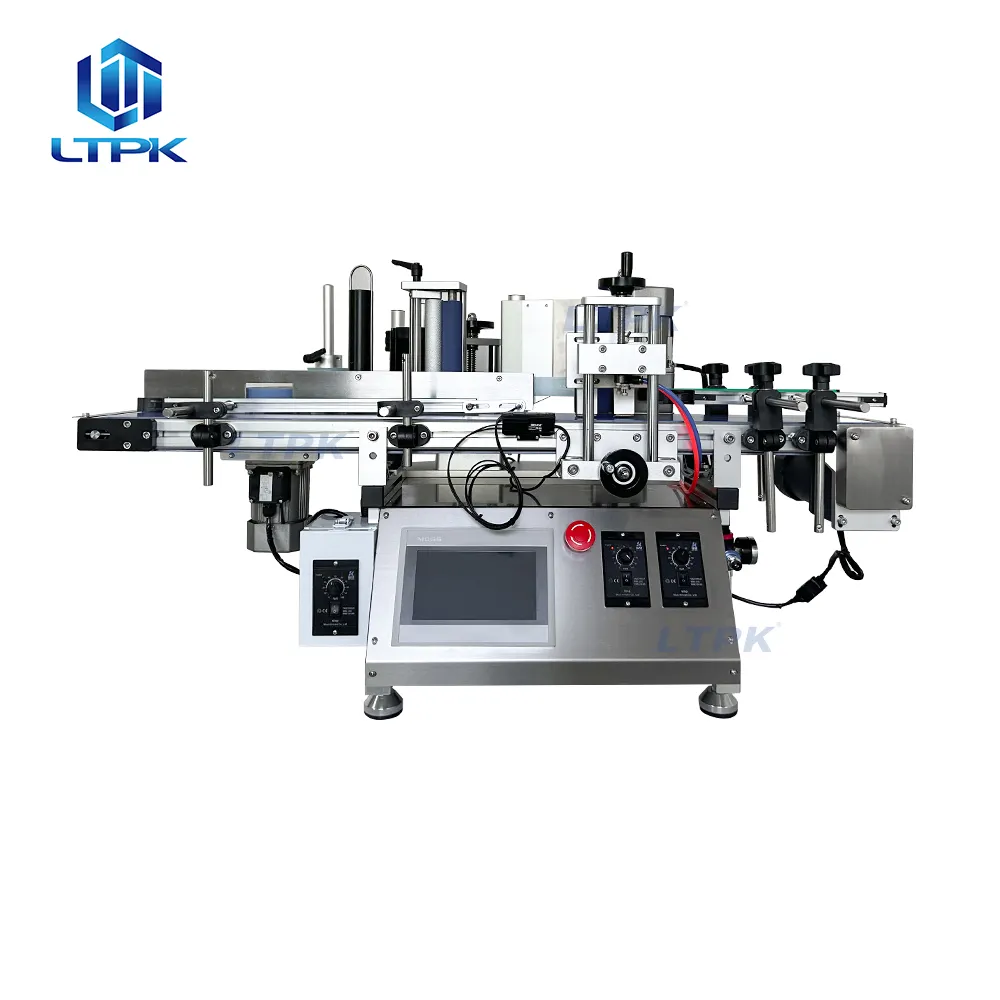 LT-150F étiqueteuse automatique d'autocollant de position de point fixe de positionnement de bouteille ronde de dessus de table