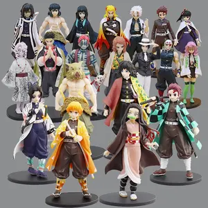 Super vente chaude prix d'usine figurine d'anime 21 styles Demon Slayer Kimetsu no Yaiba figurine PVC Modèle Jouets