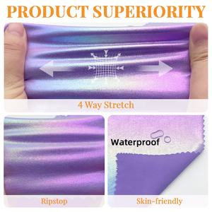 Muestra Gratuita de Tela Brillante Mystic <span class=keywords><strong>Deluxe</strong></span>, Metálica, Bronceada, Elástica, de Nailon y Spandex, para Ropa de Baile y Trajes de Baño - Product Image 2