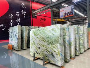 Azulejos de losas de mármol Raggio Verde de piedra verde irlandesa Natural China barata para mesa de centro de ónix verde pared suelo tocador superior - Product Image 2