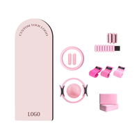 Accessoires de Pilates écologiques et ensemble de Pilates haut de gamme avec bloc de yoga, tapis de yoga, haltères en silicone, anneaux