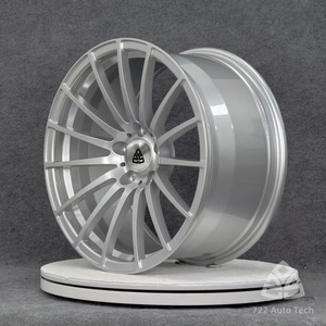 722Auto Jantes forgées monobloc 19-21 pouces à rayons multiples 5x112 5x120 5x130 argent brossé pour Porsche <span class=keywords><strong>Taycan</strong></span> Audi <span class=keywords><strong>E</strong></span>-<span class=keywords><strong>tron</strong></span> GT Mercedes - Product Image 4