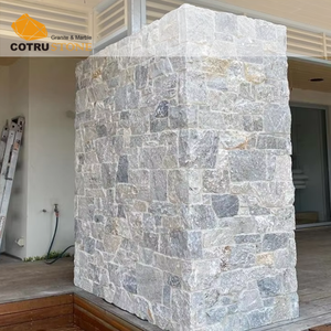 Paneles de <span class=keywords><strong>Piedra</strong></span> Natural <span class=keywords><strong>para</strong></span> Paredes Exteriores, Forma Aleatoria, Color Gris Claro, Revestimiento de Pared, <span class=keywords><strong>Piedra</strong></span> de Pizarra <span class=keywords><strong>para</strong></span> Chimeneas y Paredes Exteriores - Product Image 4