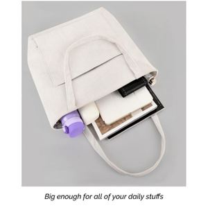 Customized Large Women's Corduroy Shoulder <b>Bag</b> with Zipper and Pocket Waterproof New <b>Work</b> and University Handbag - Product Image 5