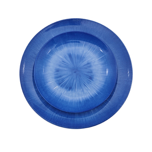 Vente en gros de services de vaisselle en <span class=keywords><strong>porcelaine</strong></span> durable de la marque WINWIN, sur mesure, motif <span class=keywords><strong>bleu</strong></span> <span class=keywords><strong>et</strong></span> <span class=keywords><strong>blanc</strong></span>, 4 pièces, assiettes rondes - Product Image 3