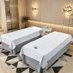 Draps <span class=keywords><strong>de</strong></span> lit pour salon <span class=keywords><strong>de</strong></span> beauté avec trous, draps <span class=keywords><strong>de</strong></span> lit universels pour <span class=keywords><strong>massage</strong></span> et thérapie toutes saisons, couleur unie - Product Image 1