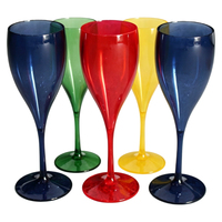 Verres à champagne en plastique personnalisés de haute qualité avec logo imprimé, idéaux pour les cadeaux d'entreprise