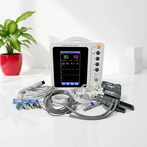 Moniteur vétérinaire à écran tactile de 7 pouces avec batterie intégrée, moniteur portable des signes <span class=keywords><strong>vitaux</strong></span> vétérinaires avec 6 paramètres, marquage CE - Product Image 1