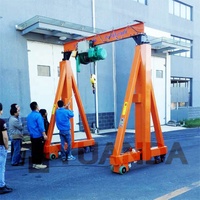 Mini-grue portique mobile électrique à chariot, type A, portative, avec roues, capacités de levage de 1, 2, 3, 5, 8, 10, 15, 20, 25 tonnes