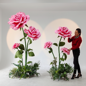 Rosas Blancas Gigantes Hechas a Mano en 3D, Flores Artificiales Realistas y Suaves en 3D para Bodas, Día de San Valentín, Graduación, Año Nuevo Chino - Product Image 3