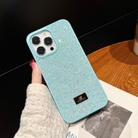Bonne qualité Swarov antichoc couverture métal Logo 13 12 Pro Bling diamant coque de téléphone pour iPhone 17 16 15 14 Pro Max Plus