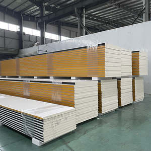 Murs préfabriqués Murs et toit en polystyrène isolés PU/PIR avec panneau sandwich en <span class=keywords><strong>polyuréthane</strong></span> 100mm pour stockage à froid - Product Image 4