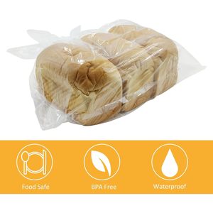 Belinlen Plastic Produce <b>Bags</b> 18x24 Inch Clear Food Grade Three Side Seal For <b>Bread</b> Storage Packing - Product Image 3