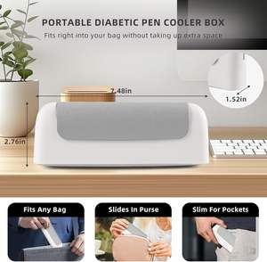 Boîte isotherme intelligente pour insuline avec alarme de température - Portable et autorisée sur les trains - Product Image 6