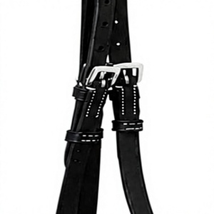 SUFI INTERNATIONAL Brida Inglesa para Caballo de Cuero Genuino Negro y Acero Inoxidable |   Cabezada de equitación para entrenamiento - Product Image 4
