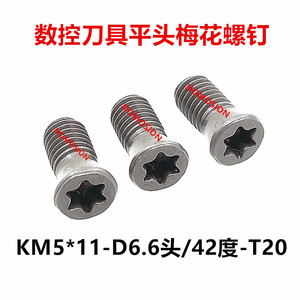 KM5*11 D6.6 T20 Pan Head Screw Metric Class 12.9 Carbon Steel For CNC <b>Tool</b> Holder - Product Image 5